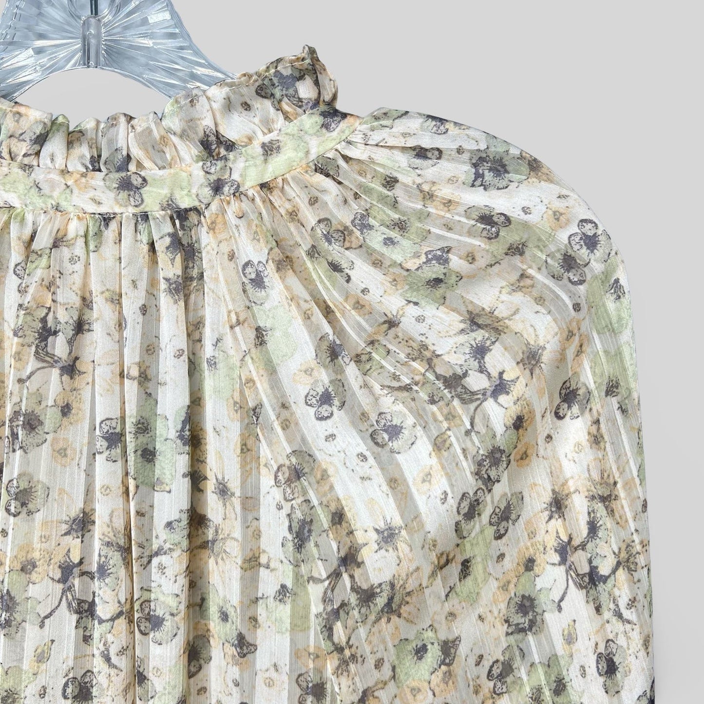 H&M Shadow Stripe Floral Blouse - Second Seams