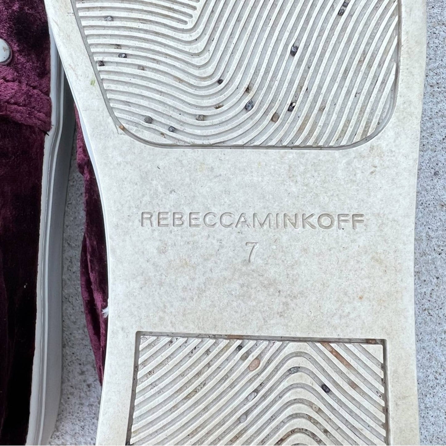 Rebecca Minkoff Velvet Slip On Sneakers - Second Seams