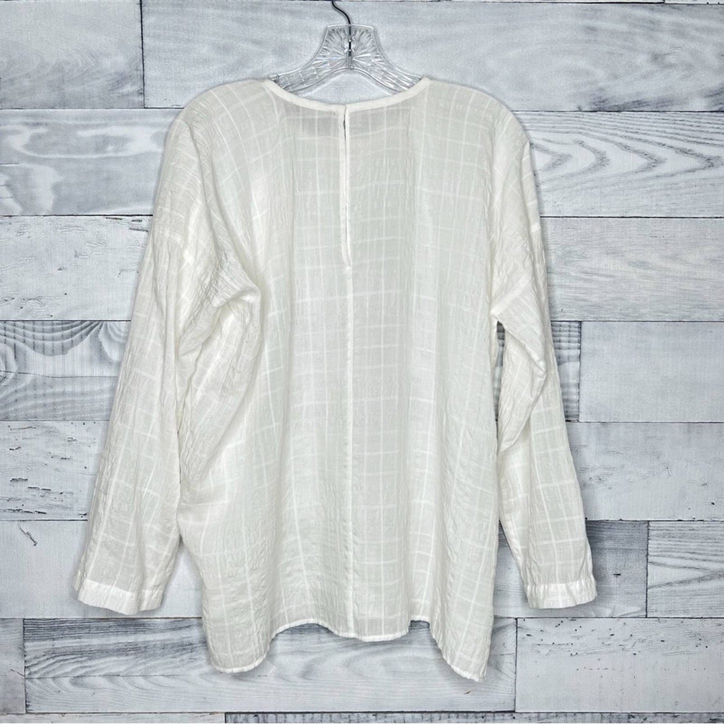 Vince Windowpane Tunic Top - Second Seams