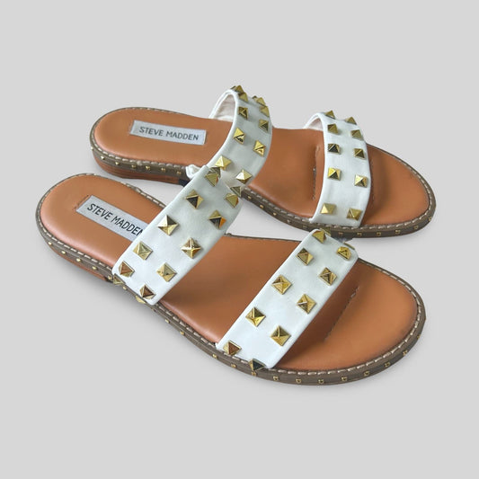 Steve Madden Double Strap Studded Sandals - Second Seams