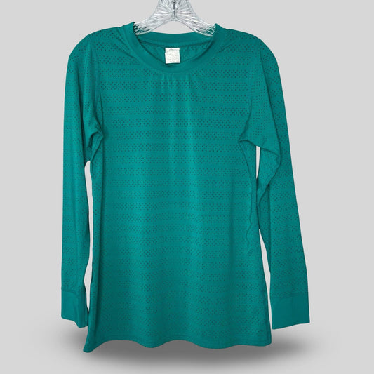 Zyia Active Perforated Long Sleeve Top - Second Seams
