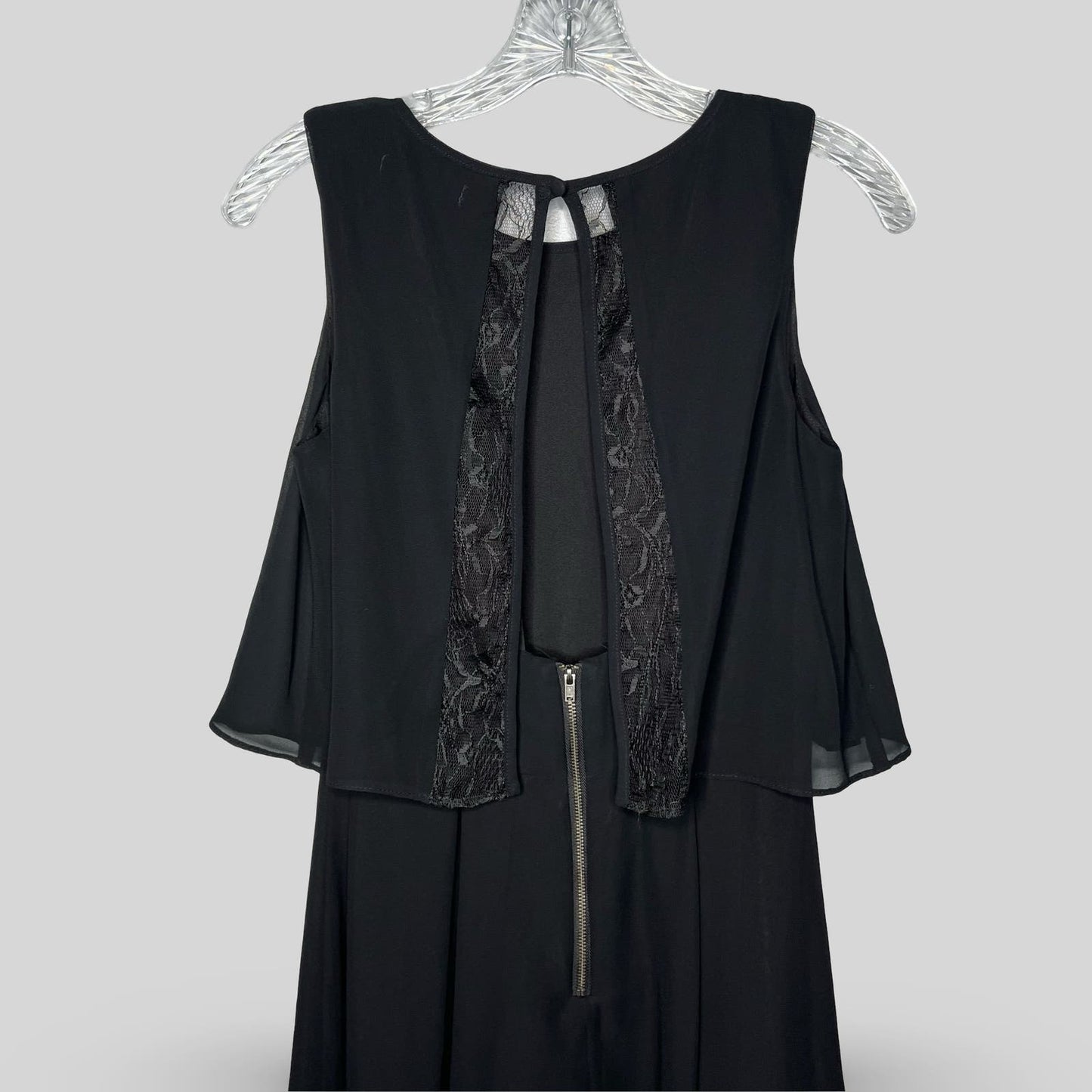 BCBGeneration Sleeveless Black Flounce Dress - Second Seams