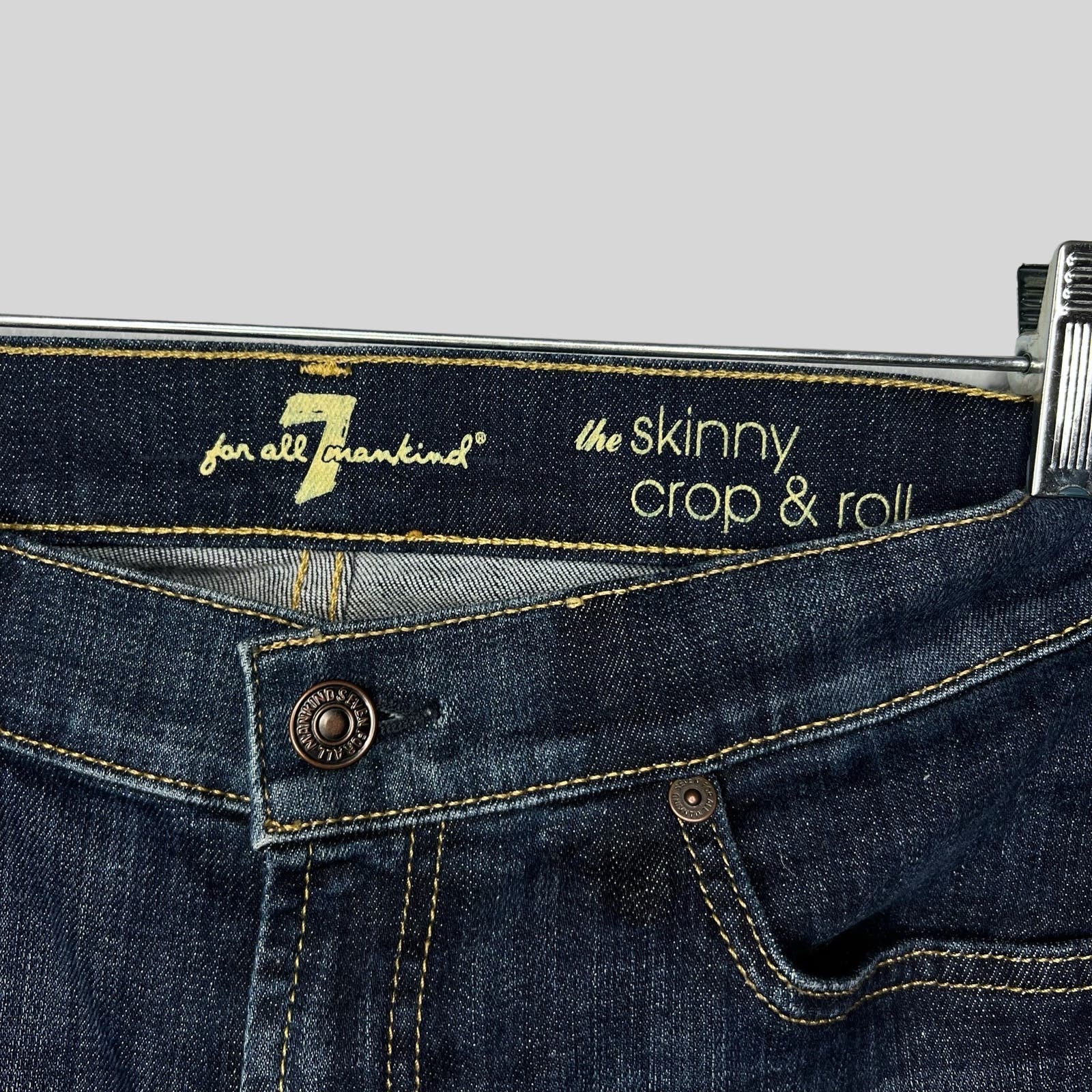 7 For All Mankind The Skinny Crop & Roll - Second Seams