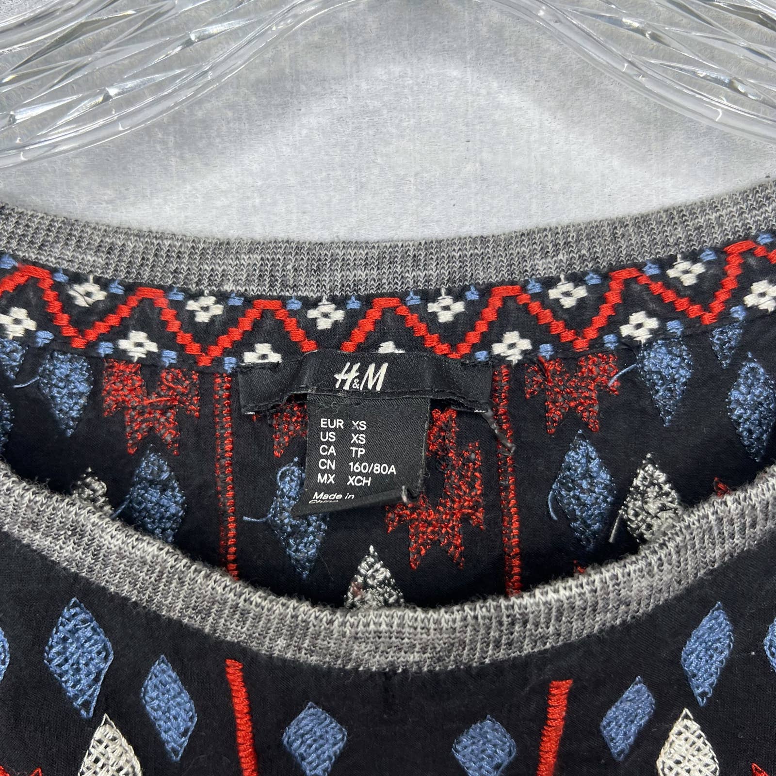 H&M Embroidered Sweatshirt - Second Seams