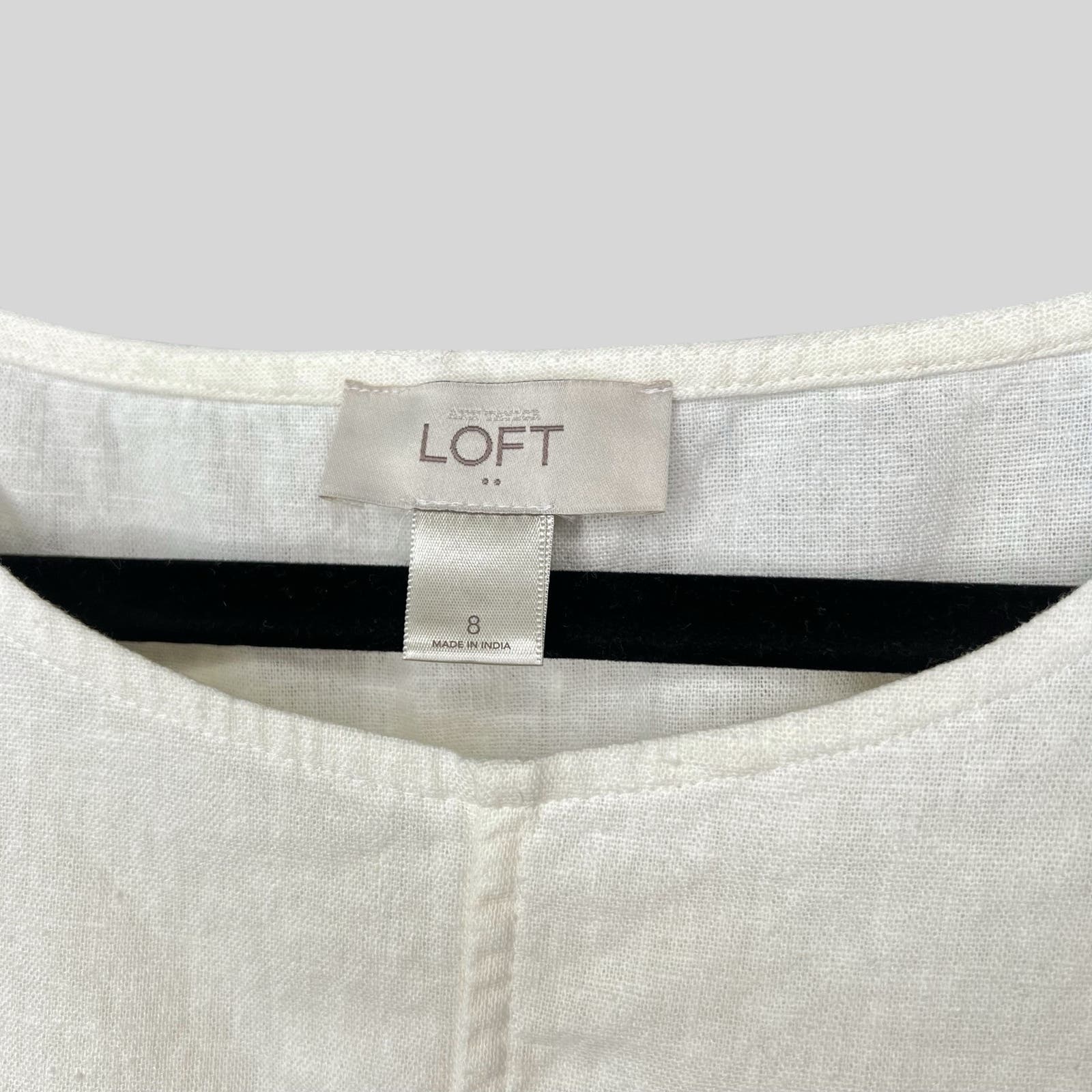 LOFT Linen Blend Open Back Dress - Second Seams