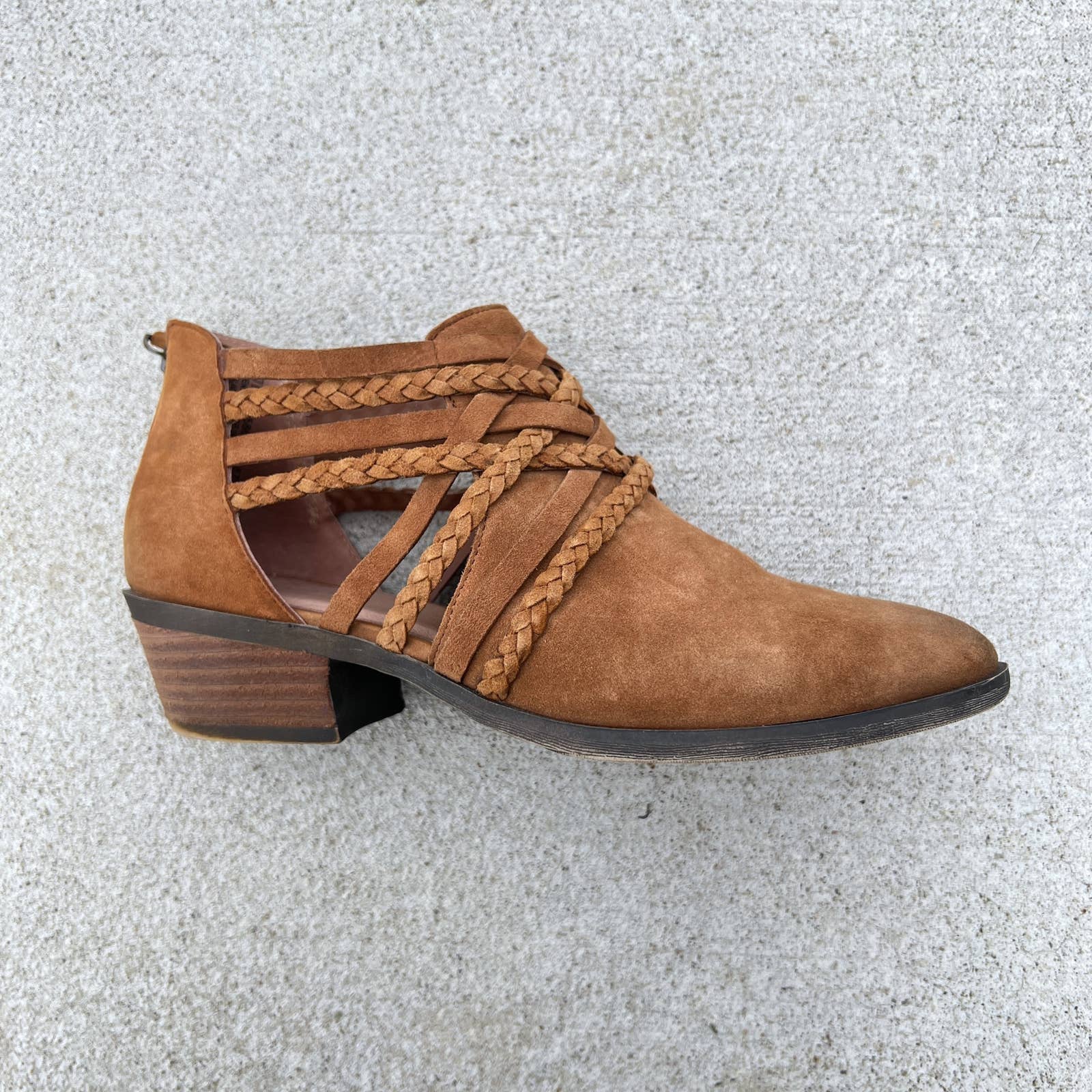 Caslon Suede Braided Booties - Second Seams