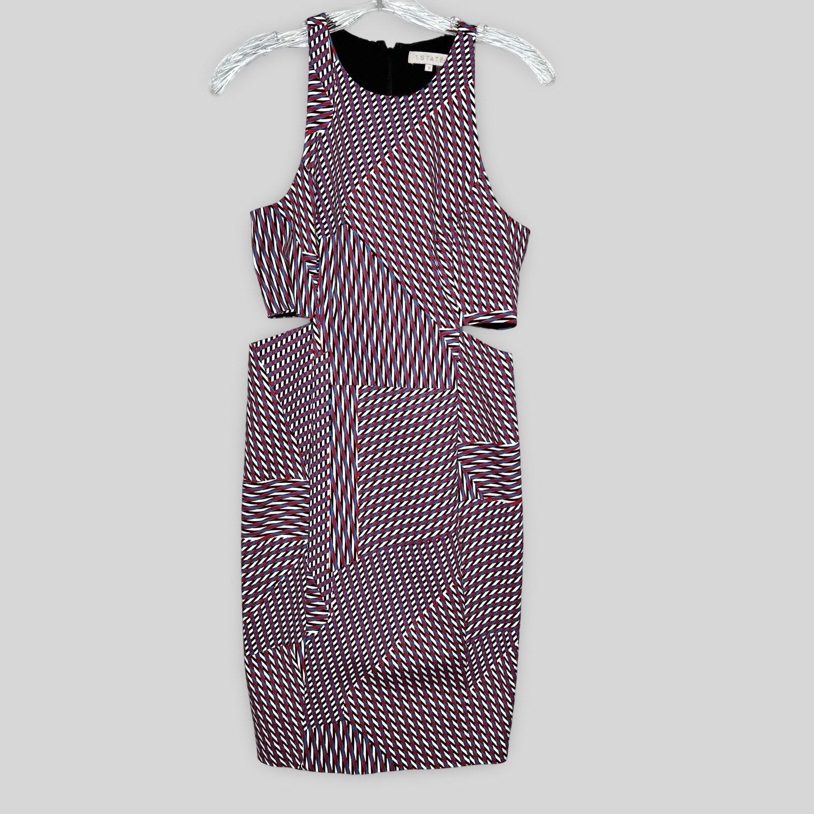 1.State Geometric Cutout Dress - Second Seams