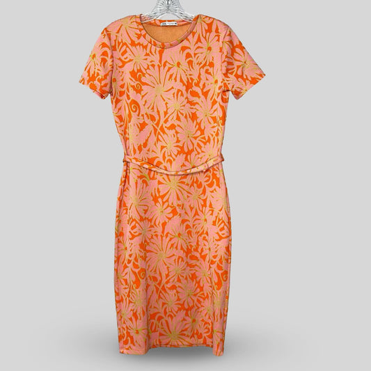 Zara Bright Floral Midi Dress - Second Seams