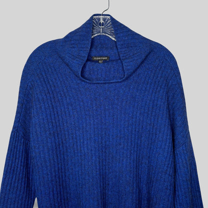 Eileen Fisher Supersoft Yak Merino Wool Rib Box Sweater - Second Seams