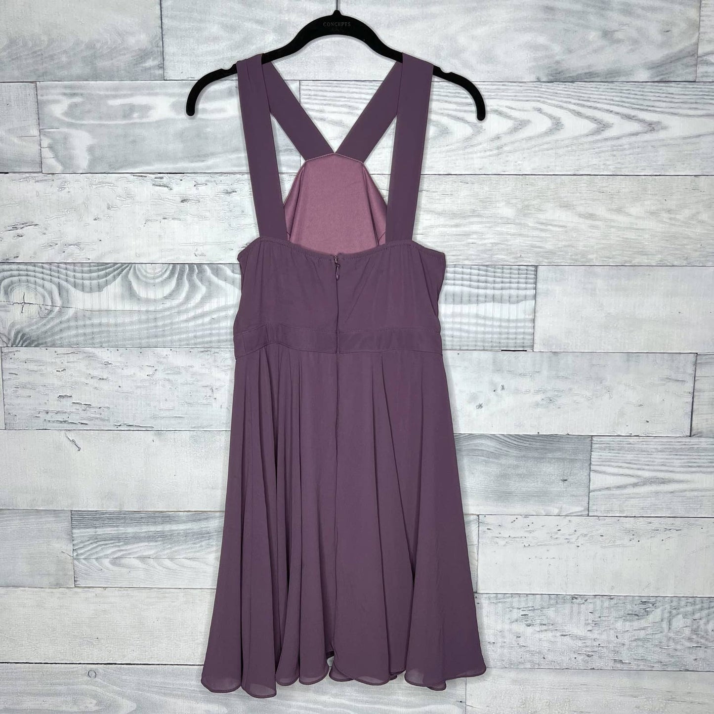 Lulu's Forevermore Dusty Purple Skater Dress - Second Seams