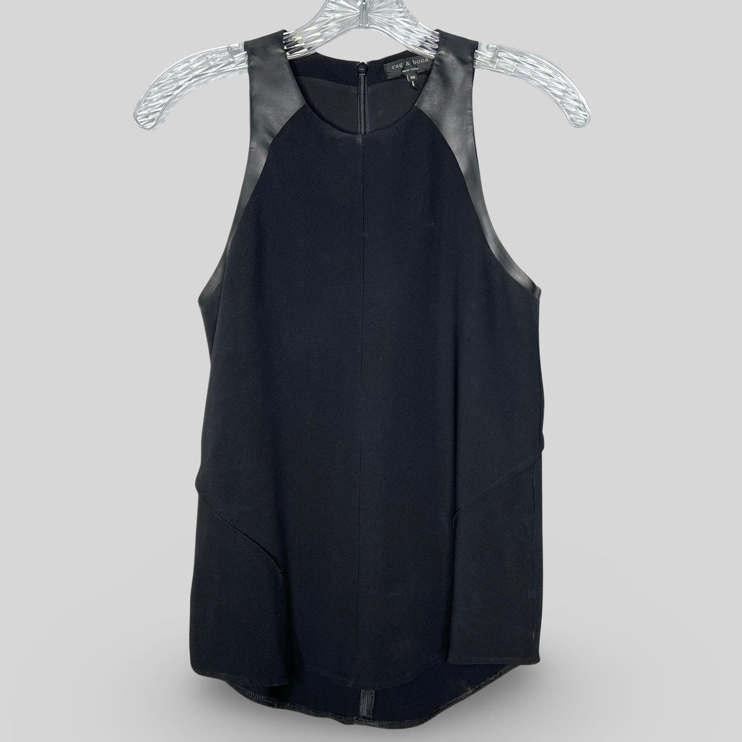 Rag & Bone Leather Trim Tank - Second Seams