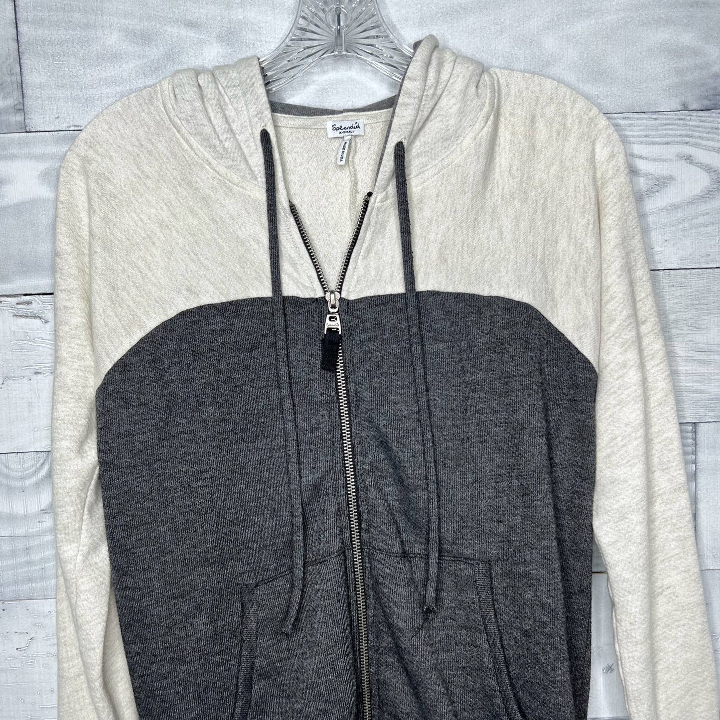 Splendid Colorblock Full Zip Hoodie - Second Seams