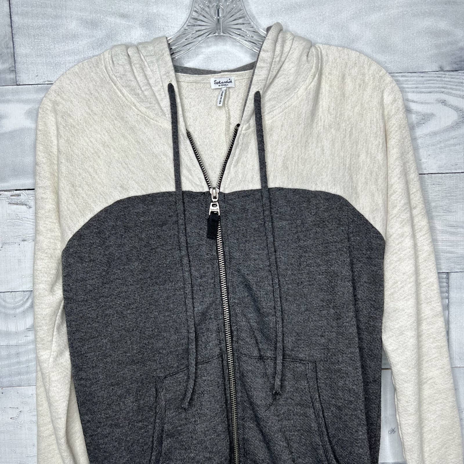 Splendid Colorblock Full Zip Hoodie - Second Seams