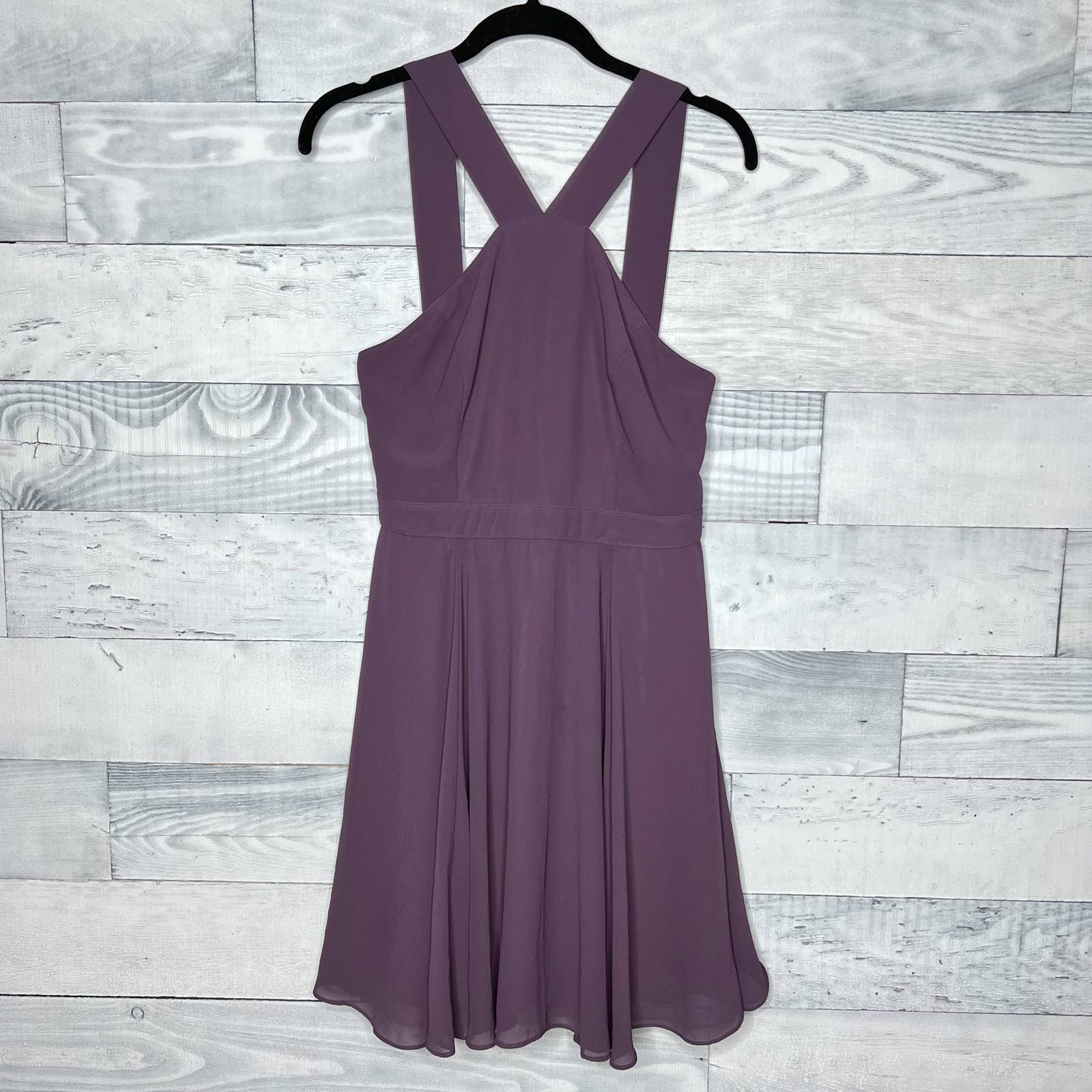 Lulu's Forevermore Dusty Purple Skater Dress - Second Seams