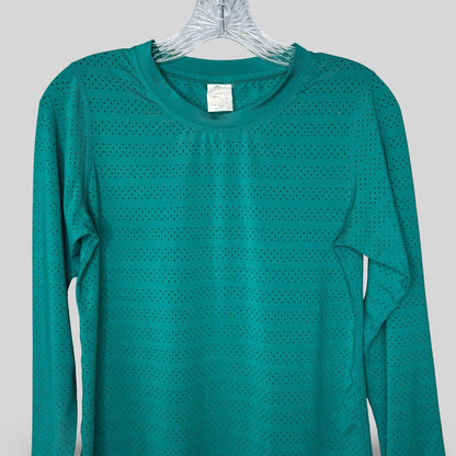 Zyia Active Perforated Long Sleeve Top - Second Seams