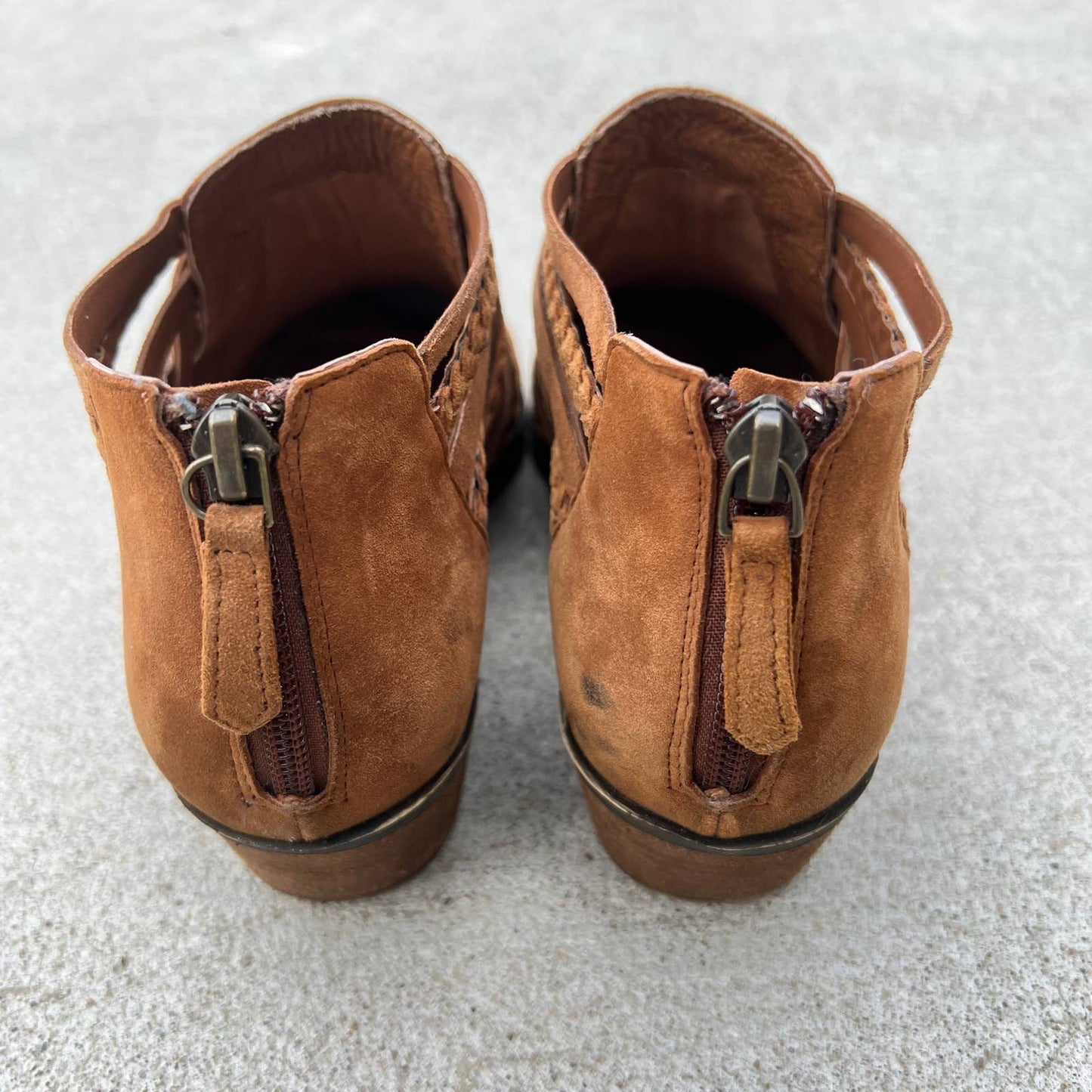 Caslon Suede Braided Booties - Second Seams