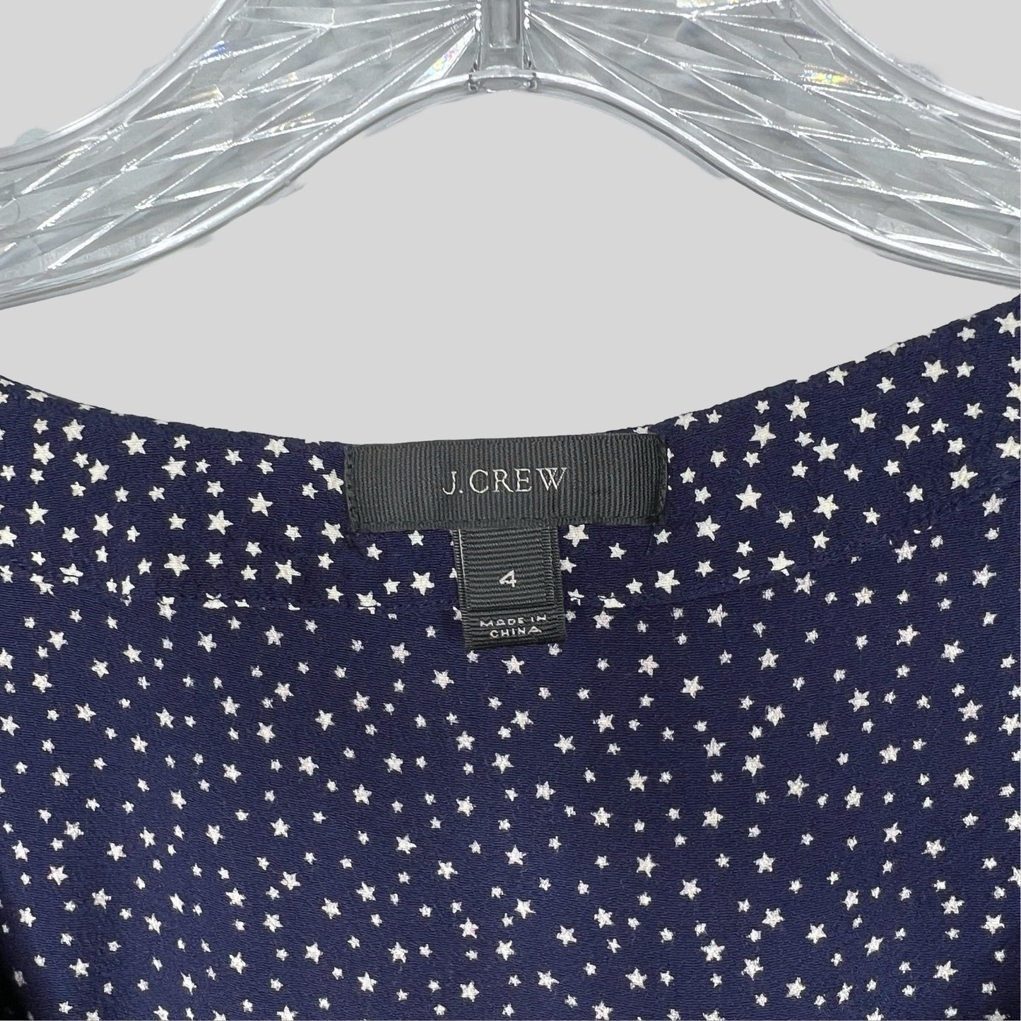 J.Crew Star Print Button Down Top - Size 4