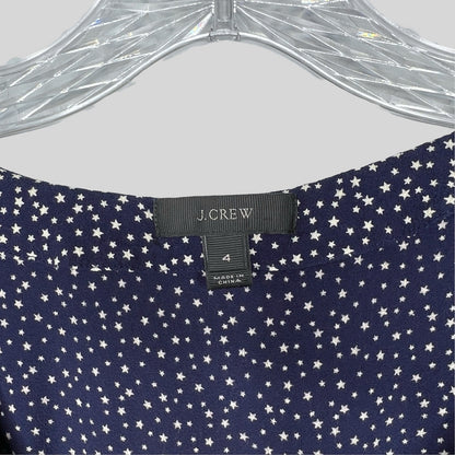 J.Crew Star Print Button Down Top - Size 4