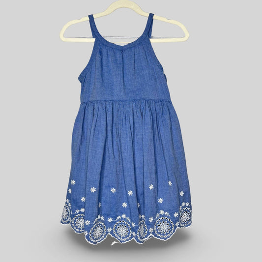 Cat & Jack Blue Embroidered Dress - Second Seams