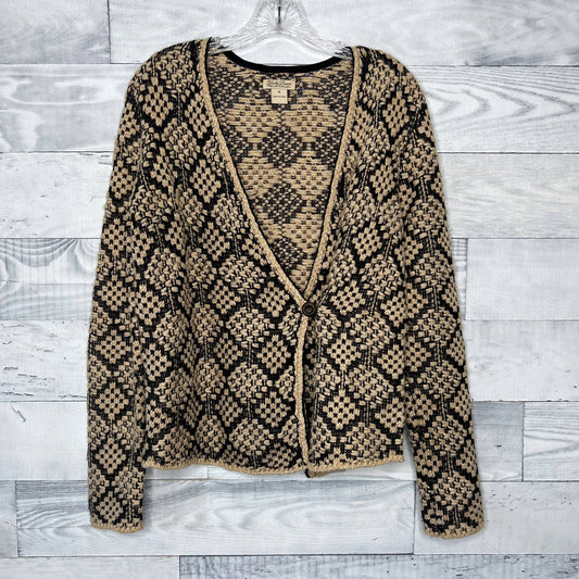 Lucky Brand Patterned Metallic Cardigan Sweater - Second Seams