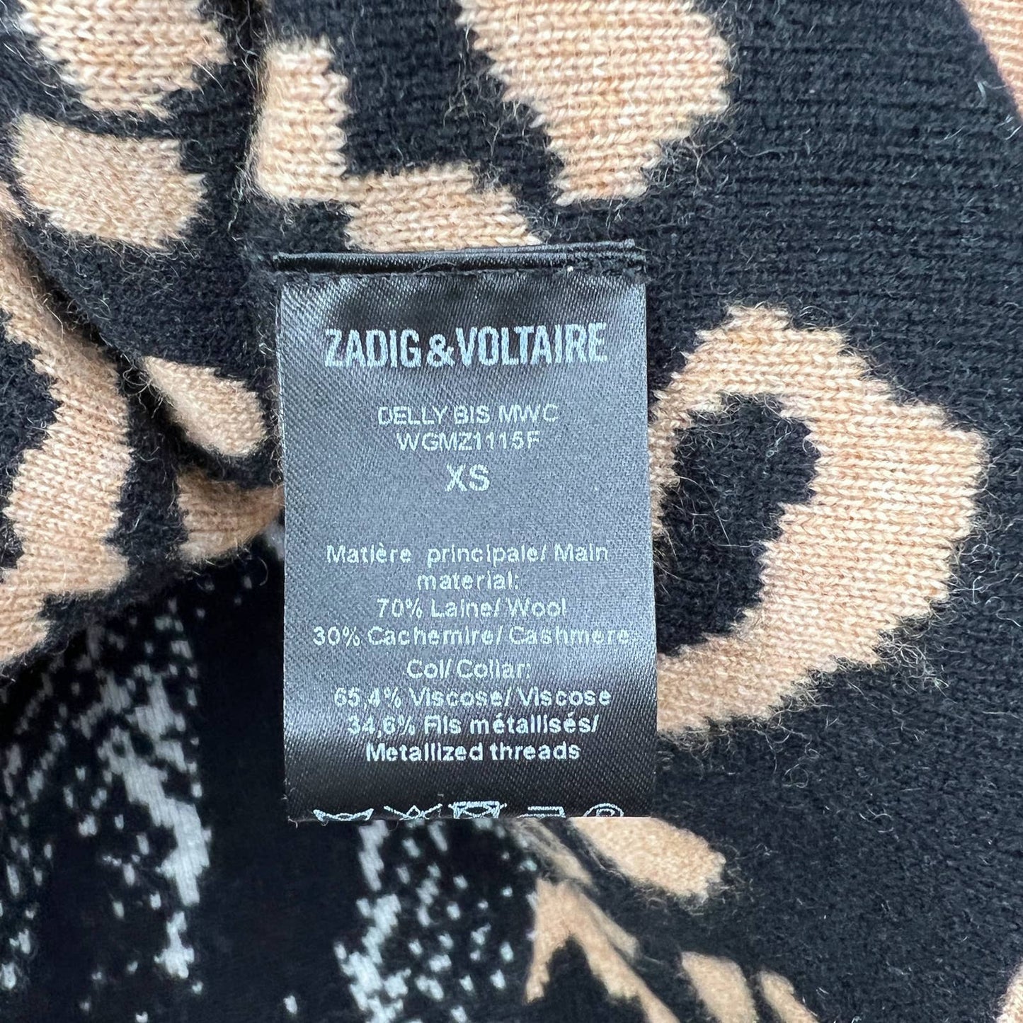 Zadig & Voltaire Animal Print Sweater - Second Seams