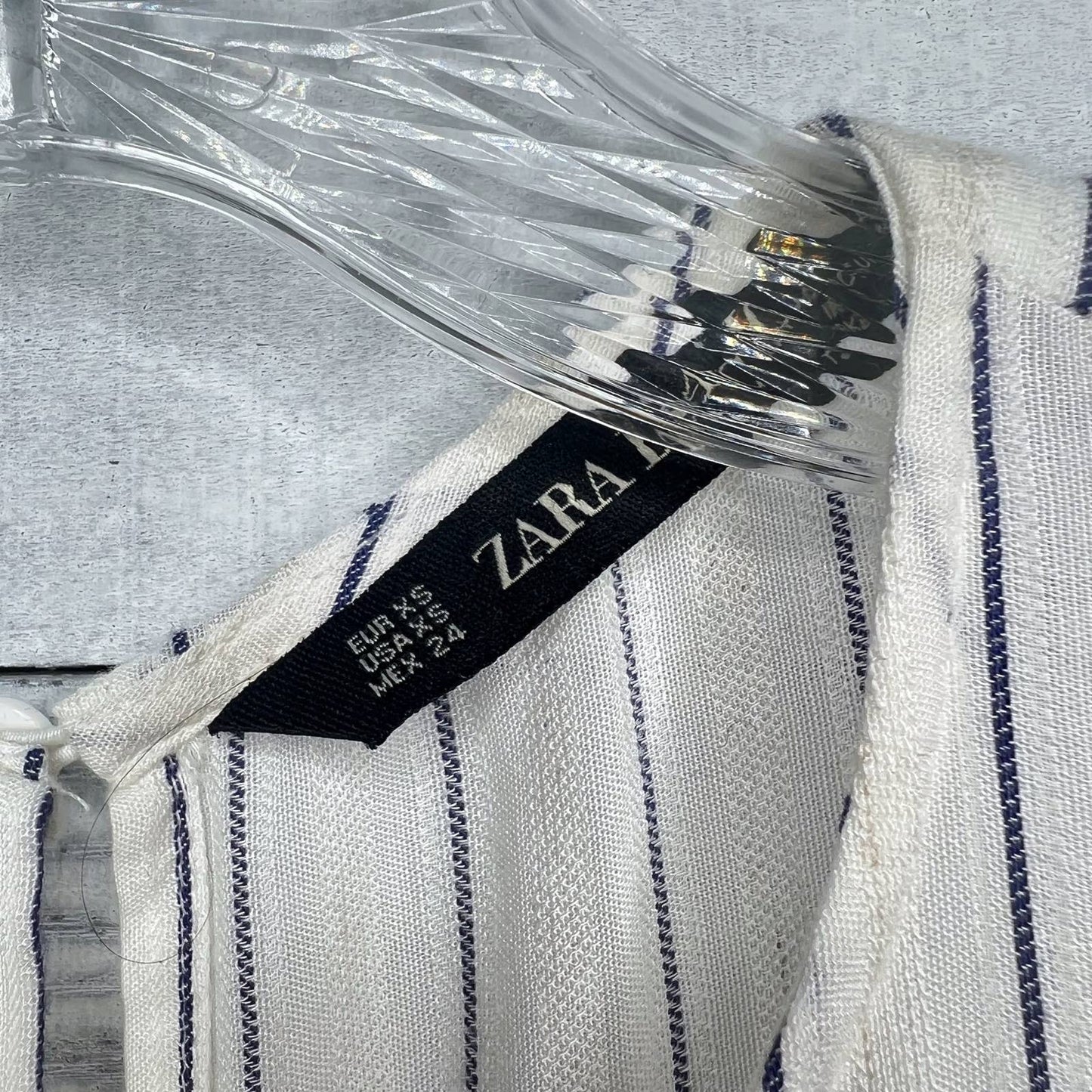 Zara Striped and Embroidered Combo Top - Second Seams