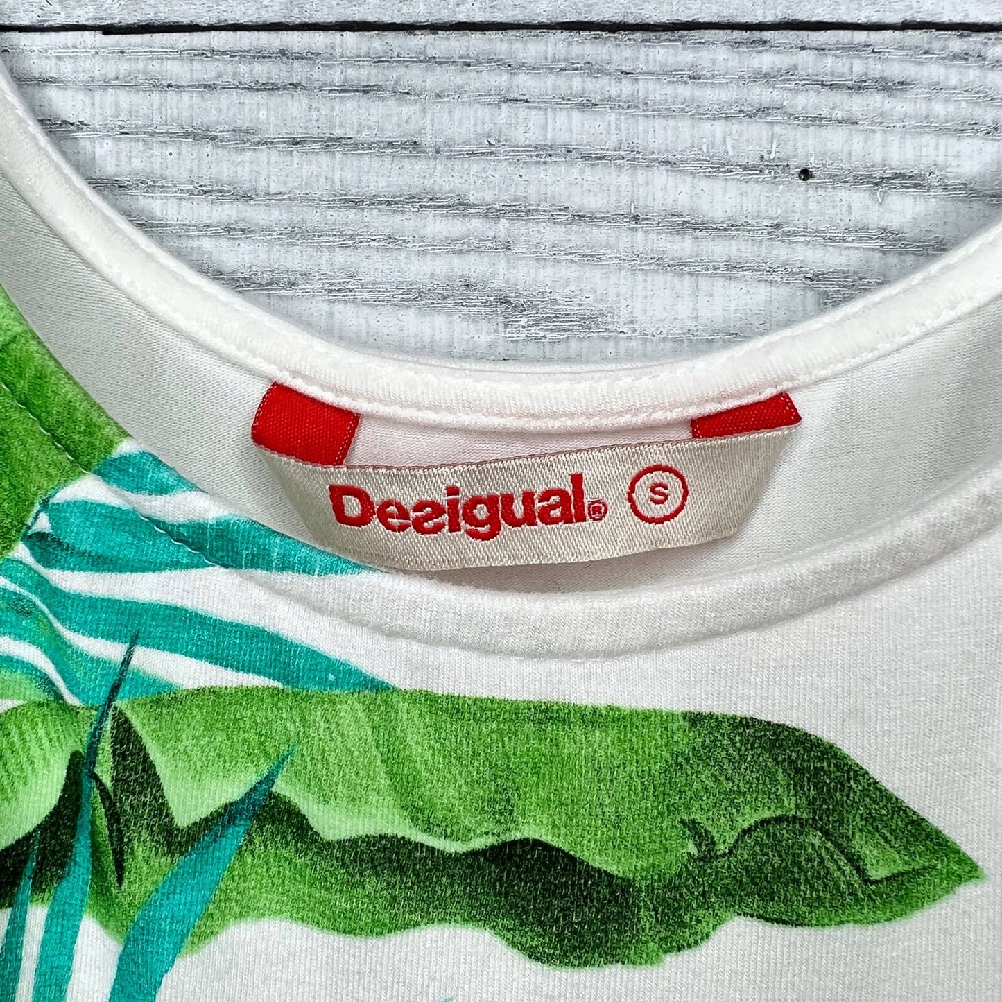 Desigual Tropical Top with Asymmetrical Hem - Second Seams