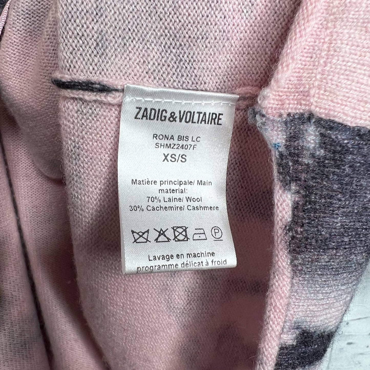 Zadig & Voltaire Wool Tie Dye Cardigan Sweater - Second Seams