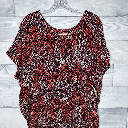 Joie Silk Animal Print Pocket Tee - Second Seams