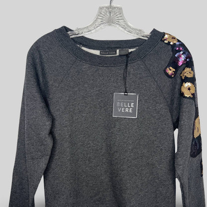 Belle Vere Sequin Sleeve Sweatshirt - Second Seams