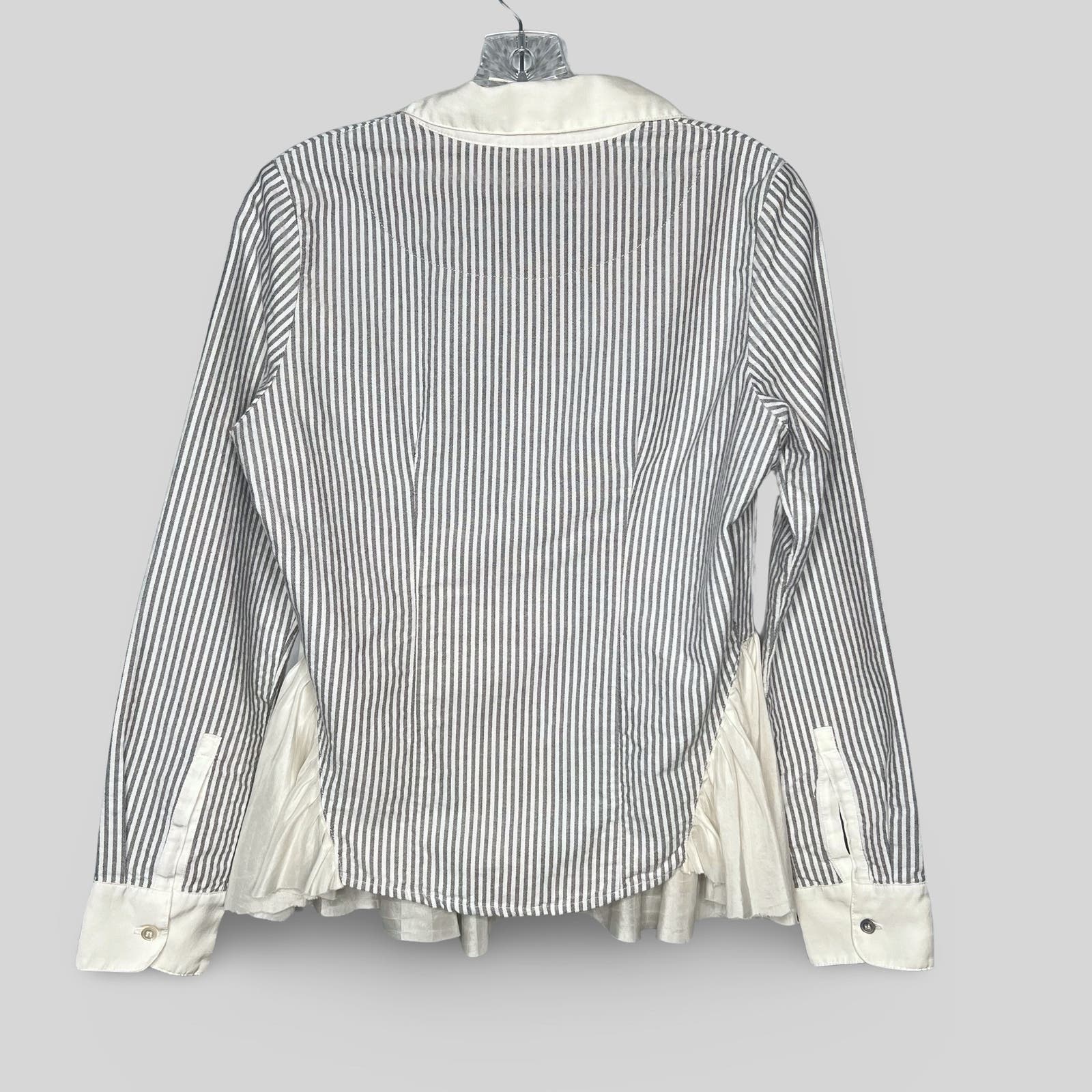 Clu Striped Button Down Blouse - Second Seams