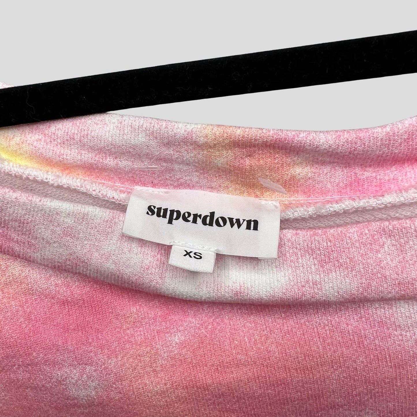 Superdown Tie Dye One Shoulder Sweatshirt - Second Seams