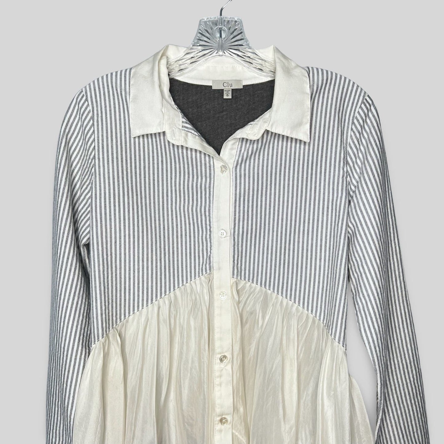 Clu Striped Button Down Blouse - Second Seams