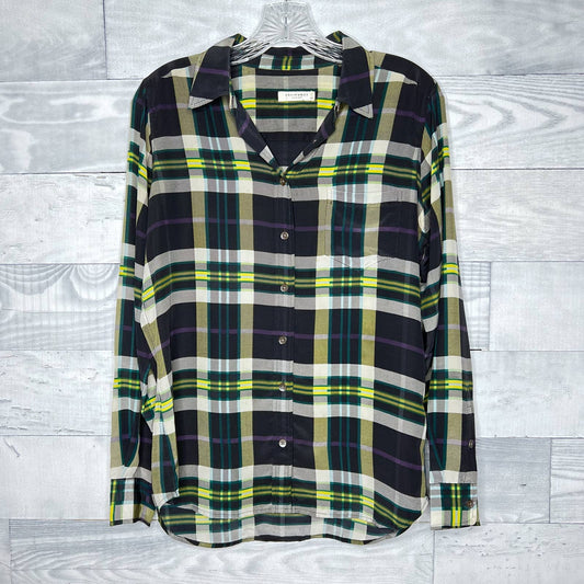 Equipment Plaid Silk Button Down Top - Second Seams