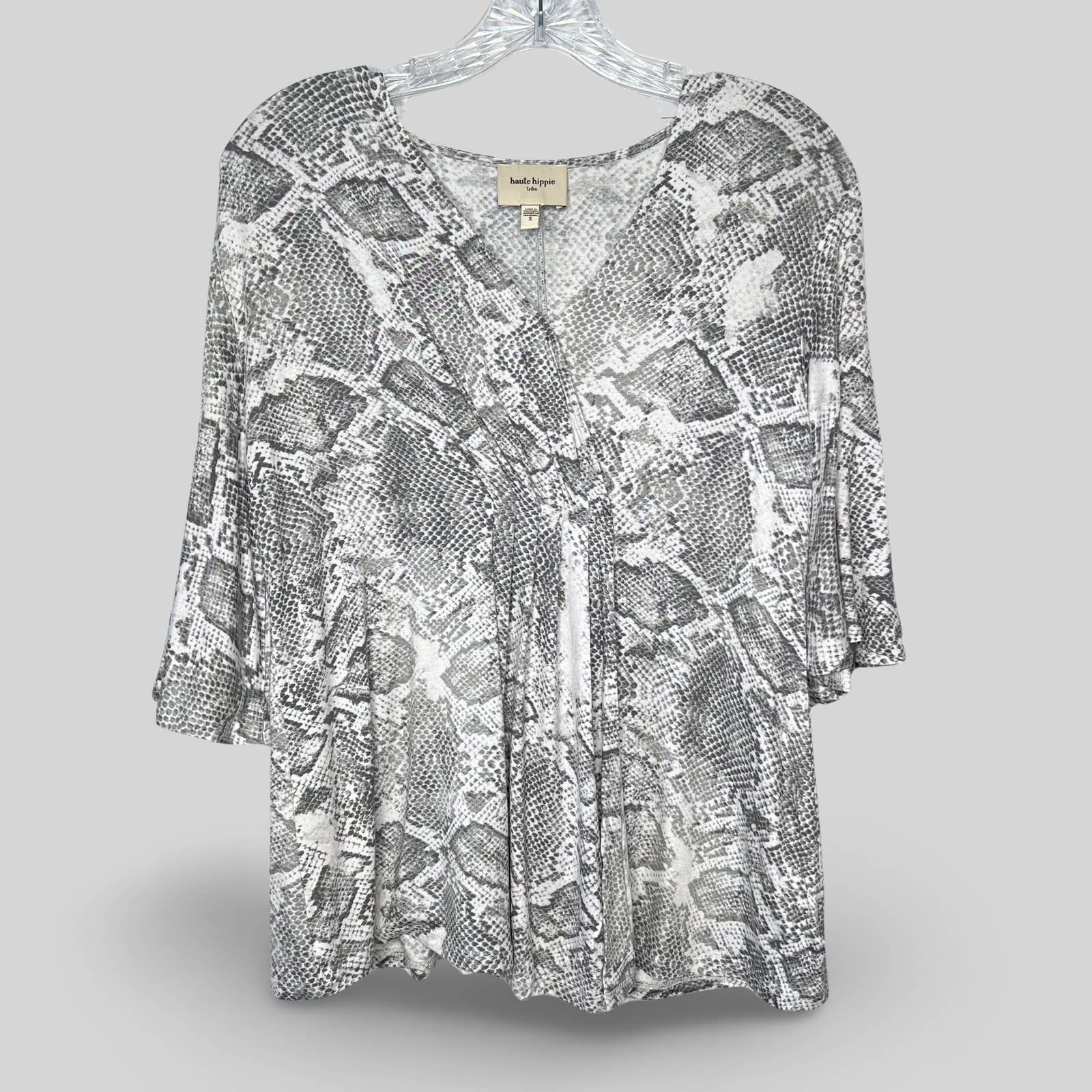 Haute Hippie Snakeskin Print Top - Second Seams