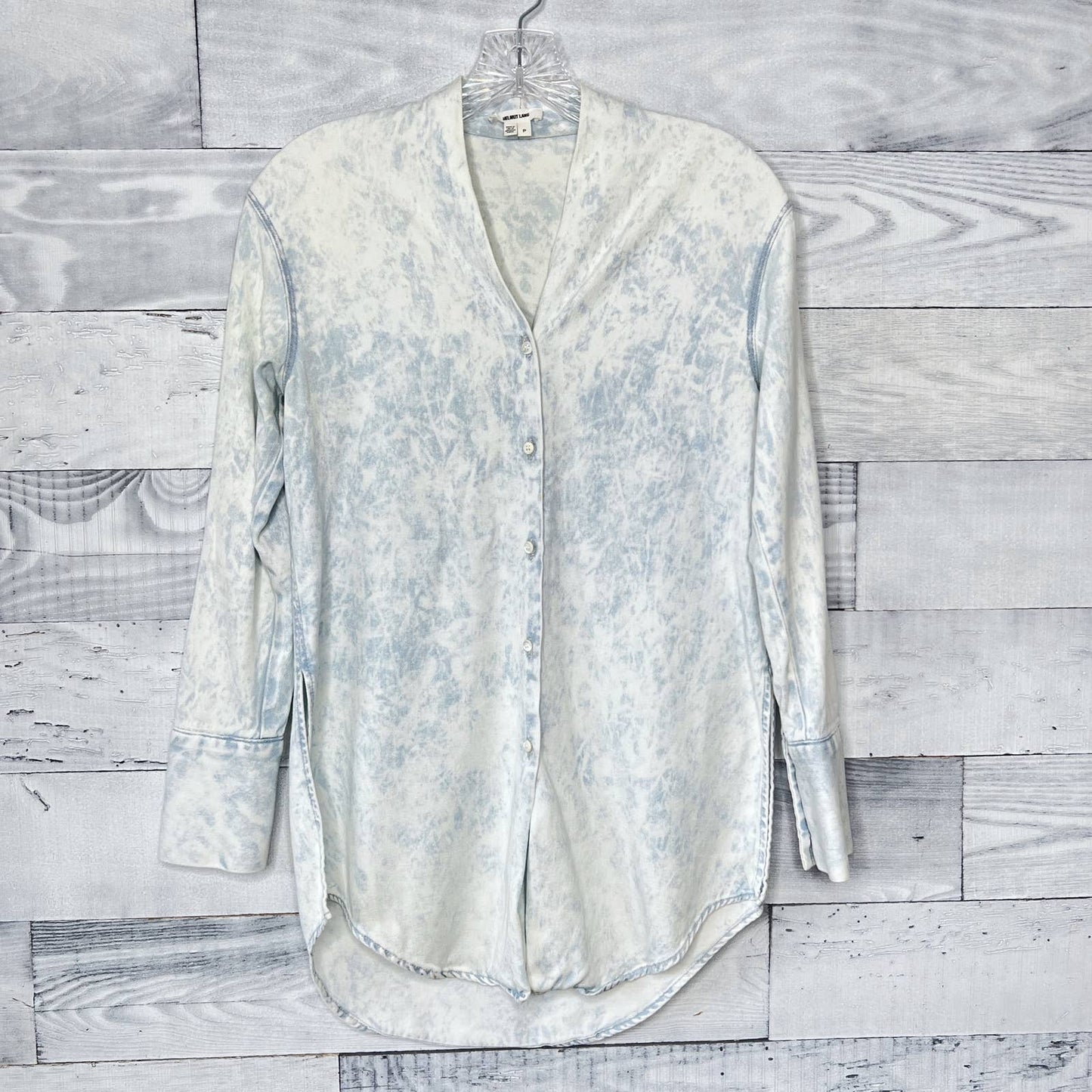 Helmut Lang Acid Wash Chambray Button Down Shirt - Second Seams