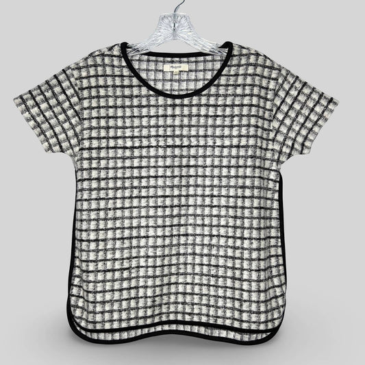 Madewell Windowpane Wool Top - Second Seams