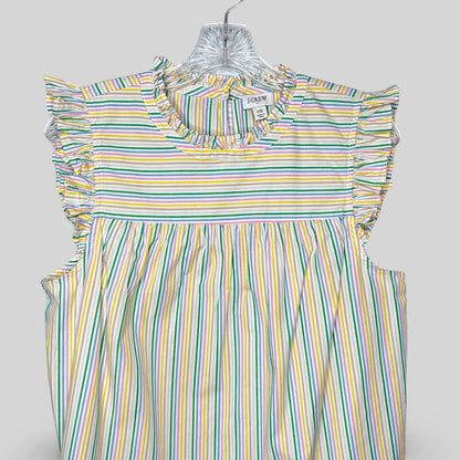 J. Crew Striped Ruffle Top - Second Seams