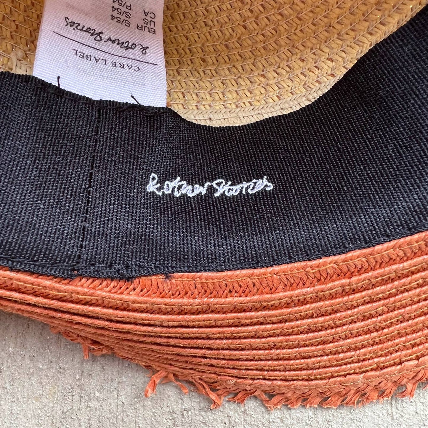 & Other Stories Colorblock Straw Hat - Second Seams