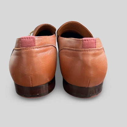 Aldo Murat Brown Leather Horsebit Loafers - Second Seams
