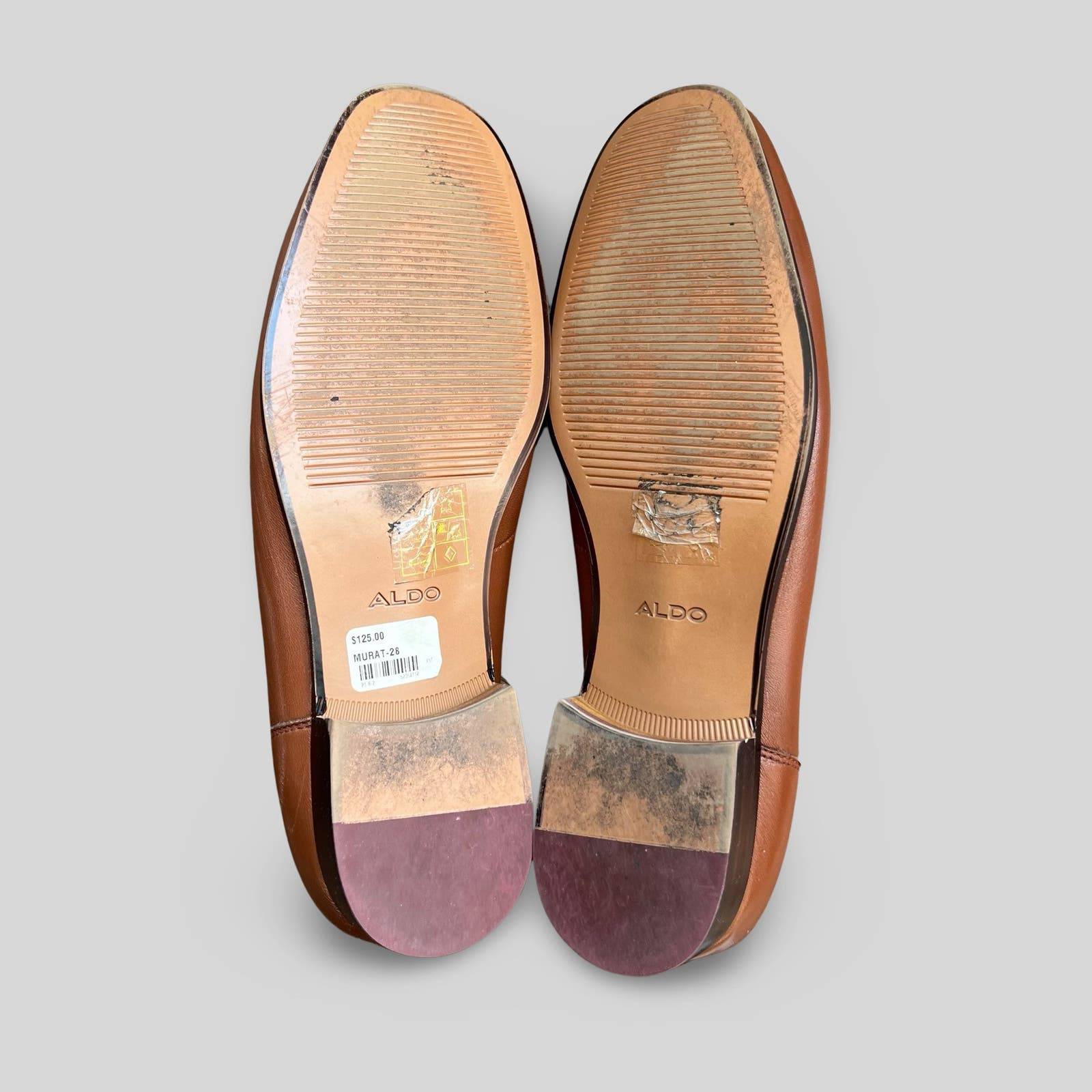 Aldo Murat Brown Leather Horsebit Loafers - Second Seams