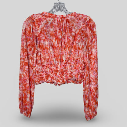 Anthropologie Floral Cropped Top - Second Seams