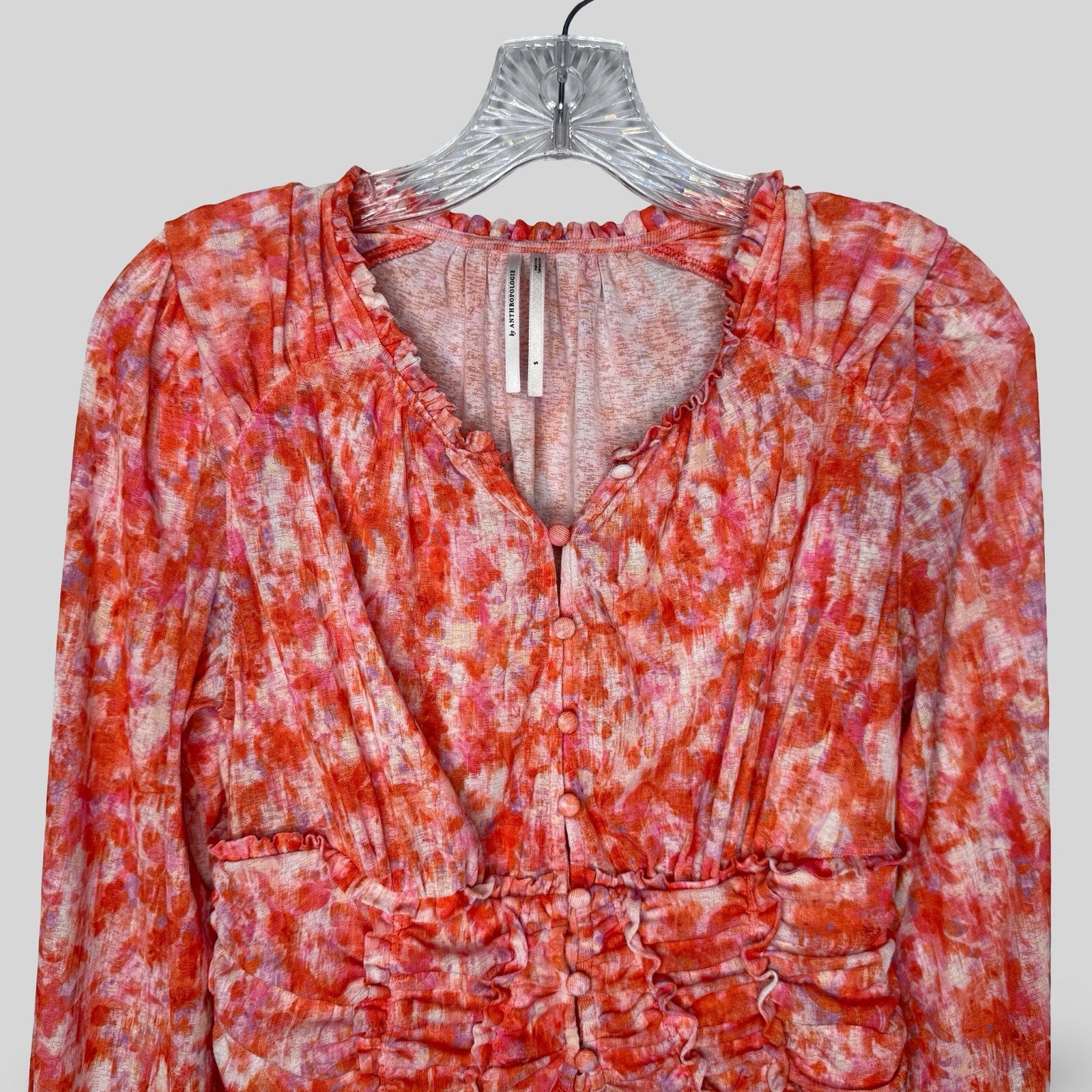 Anthropologie Floral Cropped Top - Second Seams