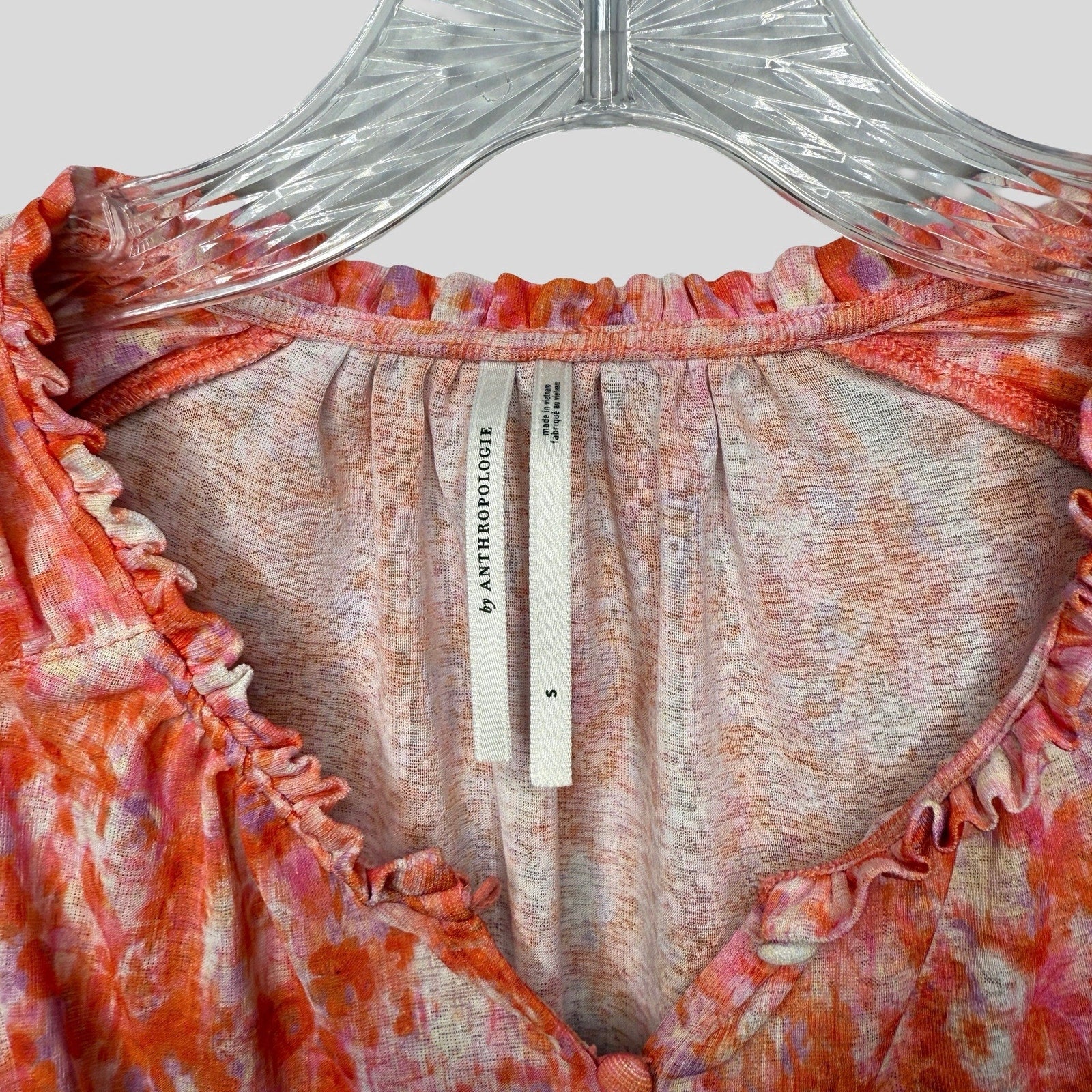 Anthropologie Floral Cropped Top - Second Seams