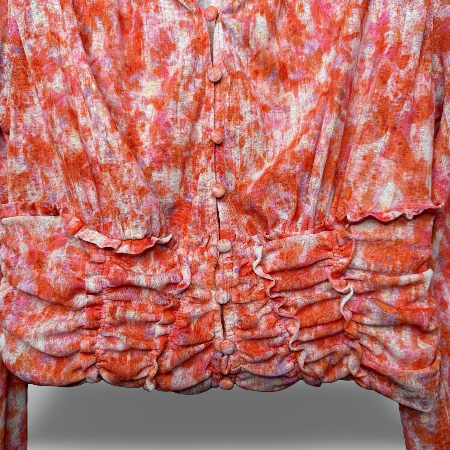 Anthropologie Floral Cropped Top - Second Seams