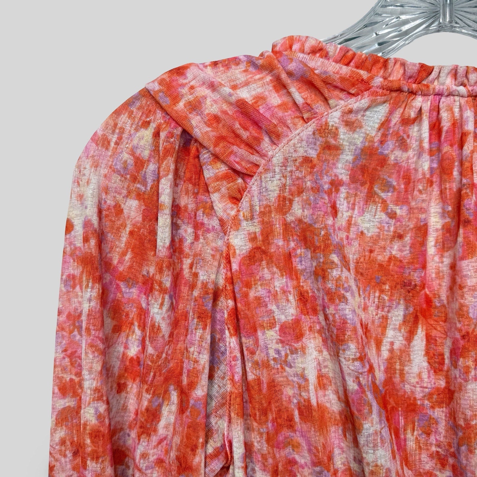 Anthropologie Floral Cropped Top - Second Seams