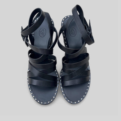Ash Studded Leather Sandals - Second Seams