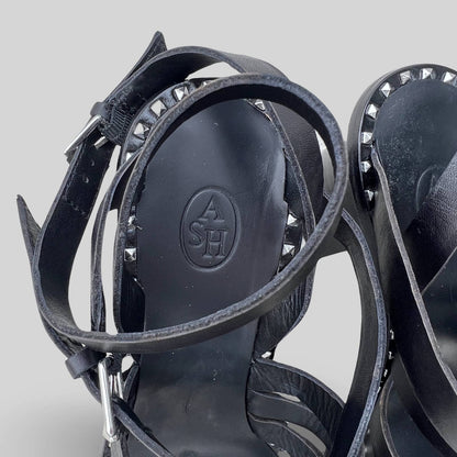 Ash Studded Leather Sandals - Second Seams