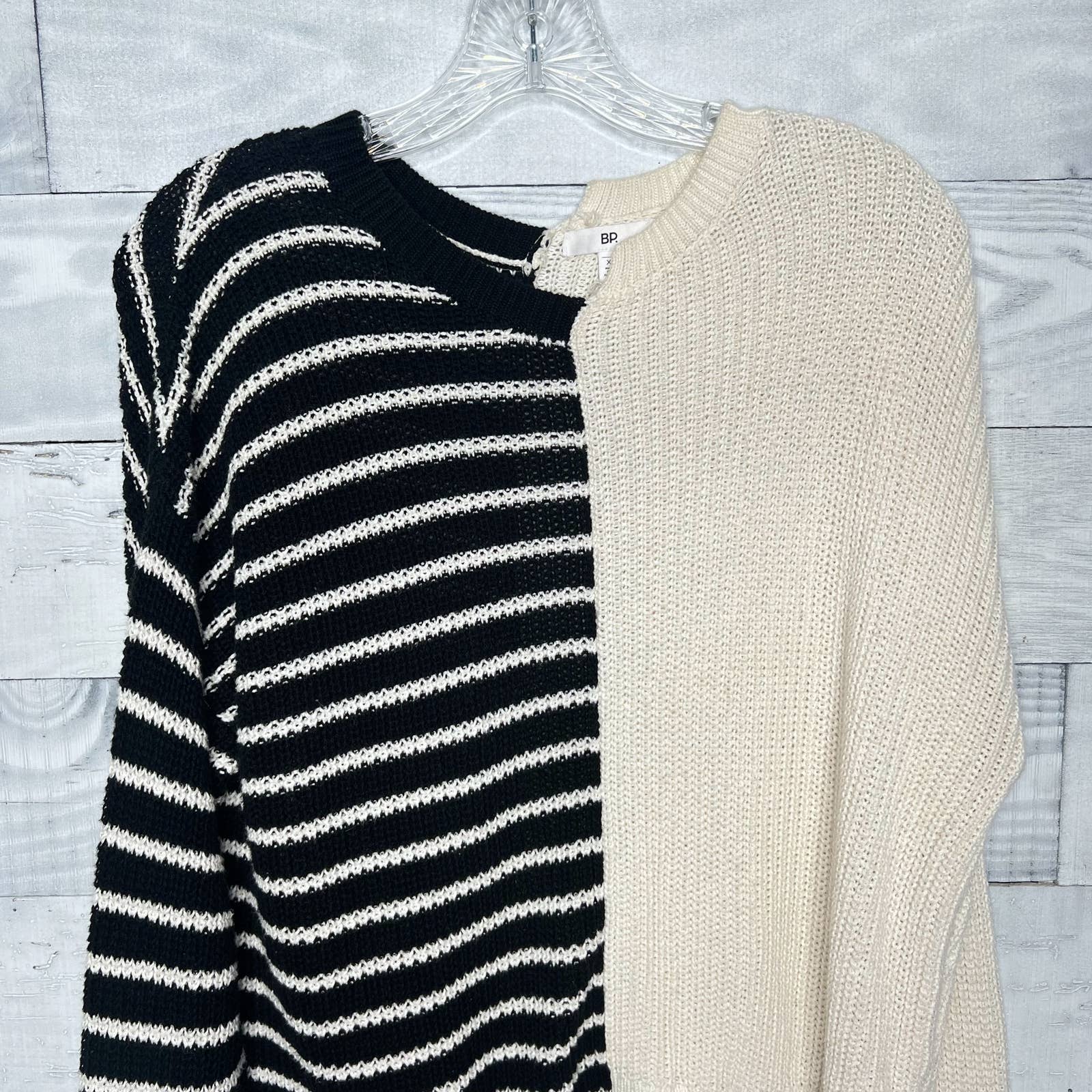 BP Colorblock Striped Cotton Sweater - Second Seams
