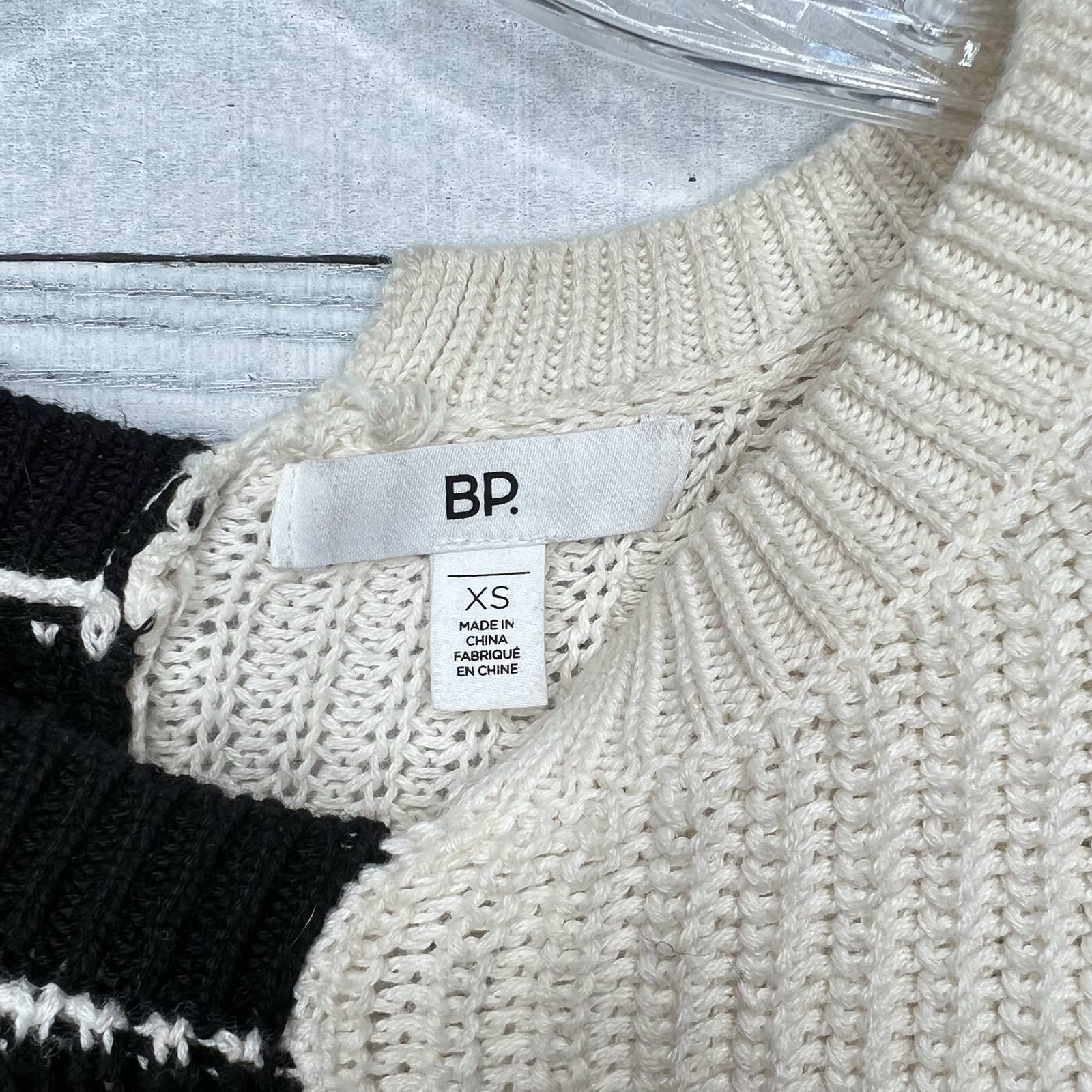 BP Colorblock Striped Cotton Sweater - Second Seams